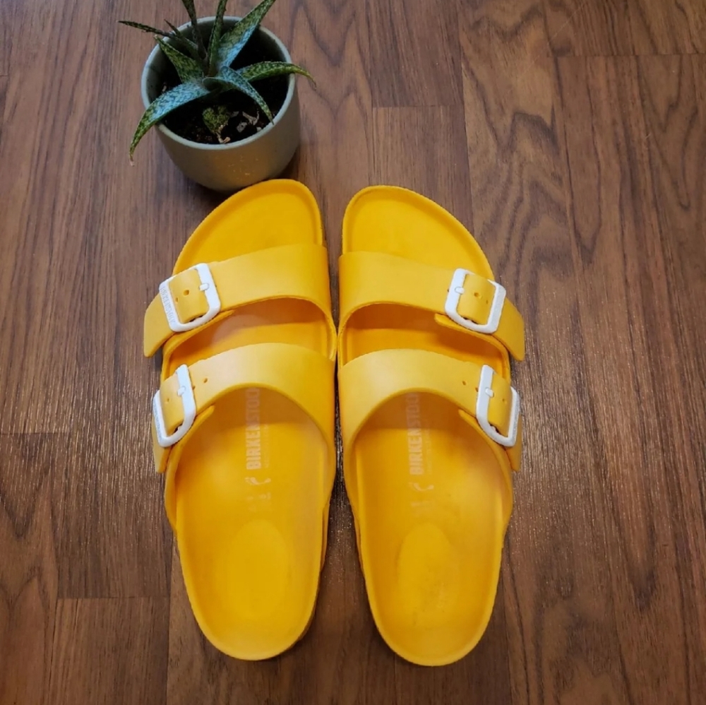 Birkenstock Arizona Eva Scuba Yellow Sandals